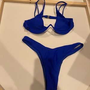Blue bikini